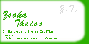 zsoka theiss business card